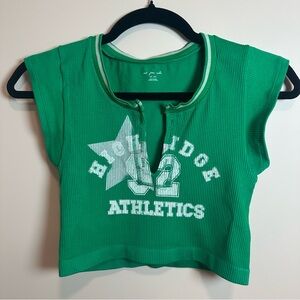 Urban Outfitters Green Kids Athletic Tee